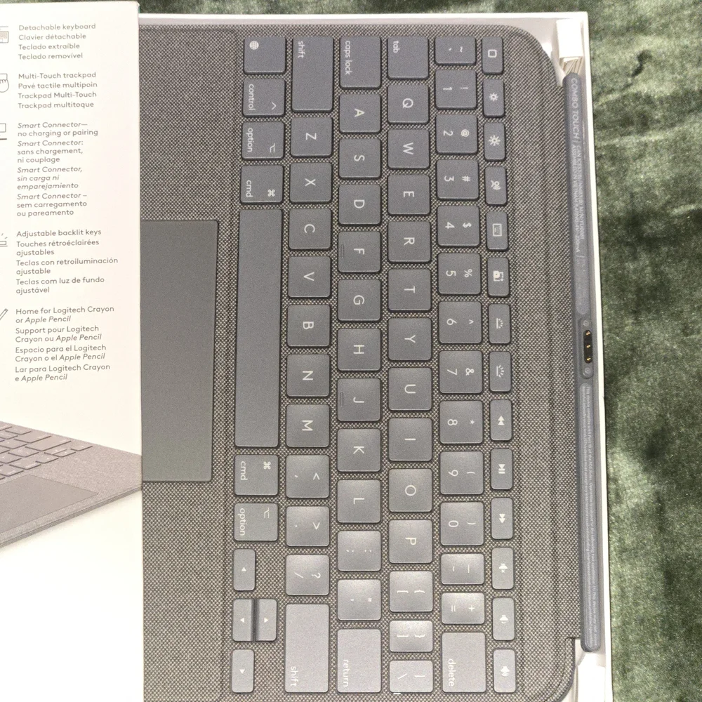 Gray Keyboard Case with Stylus Holder